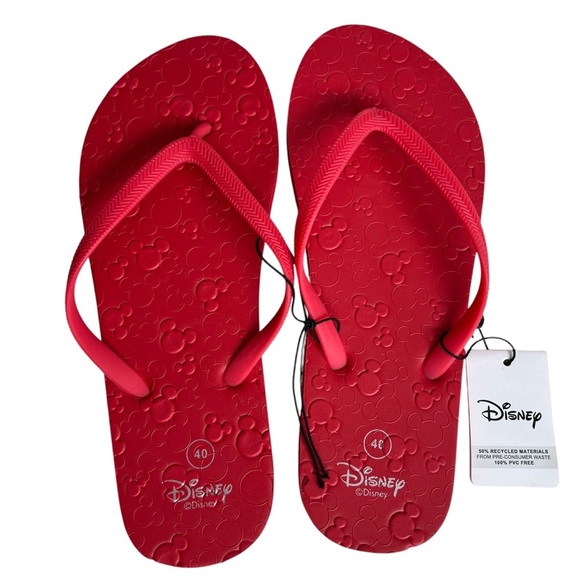 Disney Mickey Mouse Flip Flop Sandals - Size 8.5 - Picture 1 of 2